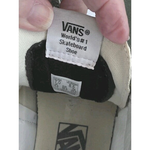 Unisex Moss Green Canvas/Suede Lace Up VANS 751505 Off The Wall US M 7 W 8.5 SB1 - Picture 12 of 13